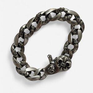 925 Sterling Silver Fleur-Link Bracelet